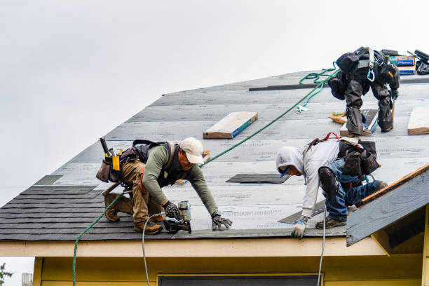 Professional Flat Roof Repair technician working in Yarmouth, ME